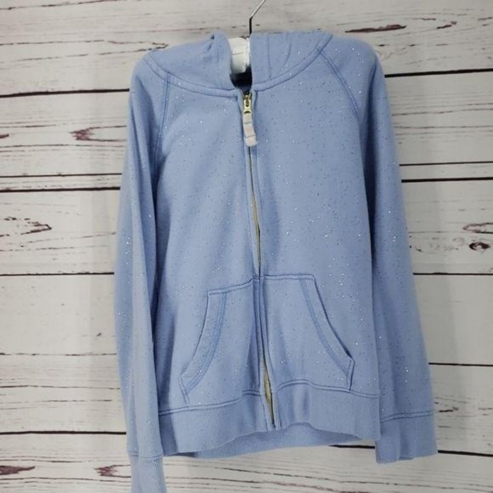 Jumping beans long sleeve zippered hooded jacket